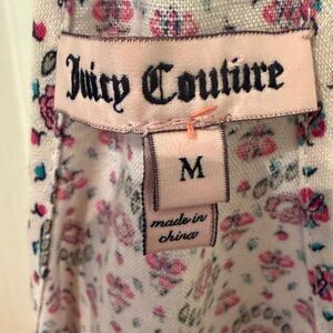 Sweet floral linen & cotton halter dress by Juicy Couture, sz M